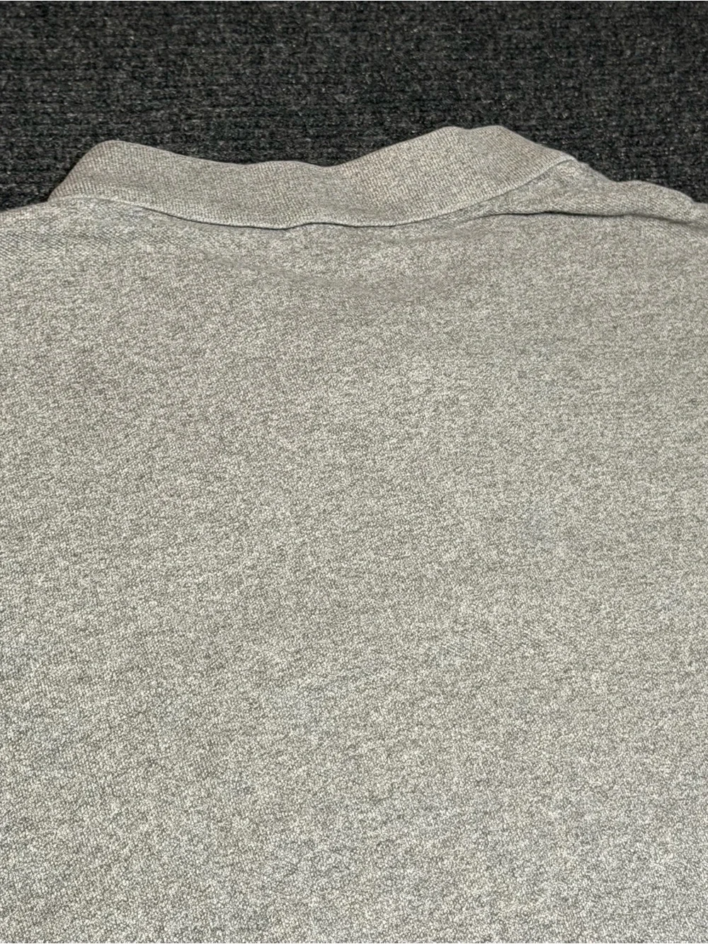 Ralph Lauren Men's Light Grey Heather Polo Shirt with Navy Pony